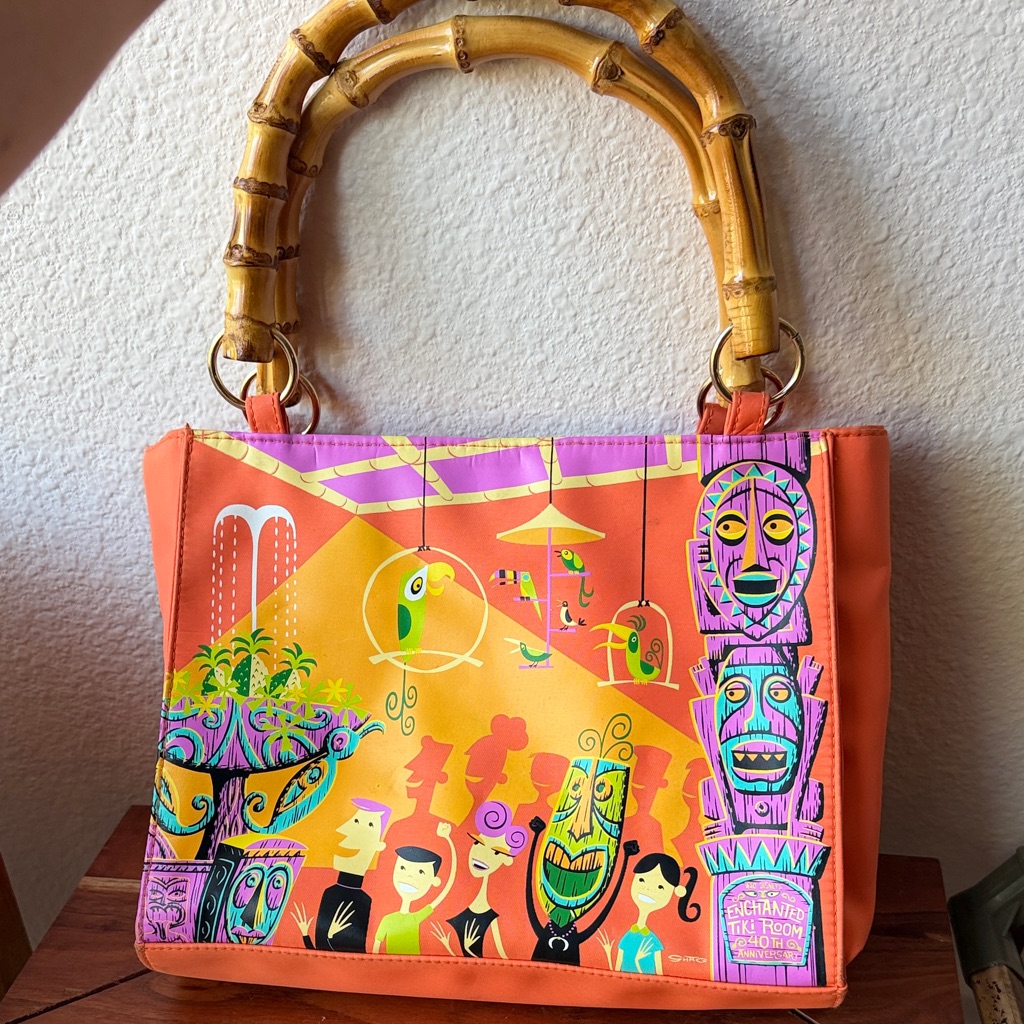 Disneyland Enchanted Tiki Room 40th Anniversary Handbag. 2003 Rare